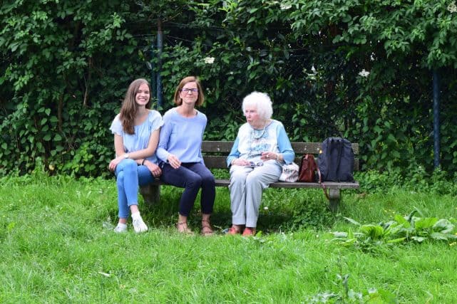 Paulina Haubold, Michaela Haubold und Ursula Knies